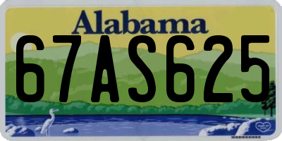 AL license plate 67AS625