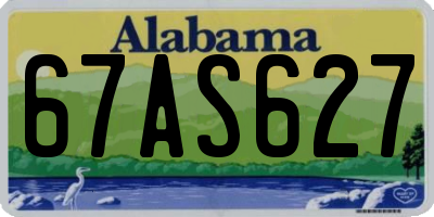 AL license plate 67AS627