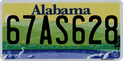 AL license plate 67AS628