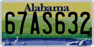 AL license plate 67AS632