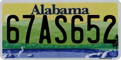 AL license plate 67AS652
