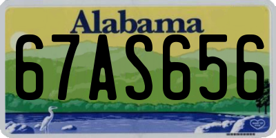 AL license plate 67AS656