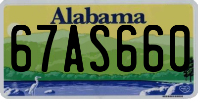 AL license plate 67AS660