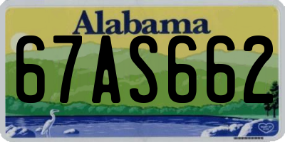 AL license plate 67AS662