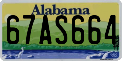 AL license plate 67AS664