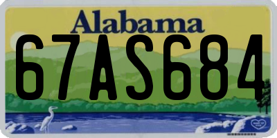 AL license plate 67AS684
