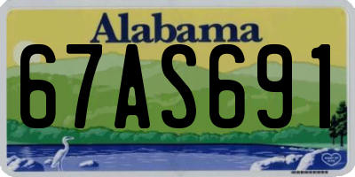 AL license plate 67AS691