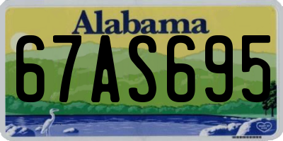 AL license plate 67AS695