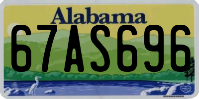 AL license plate 67AS696