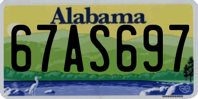 AL license plate 67AS697