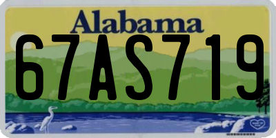 AL license plate 67AS719