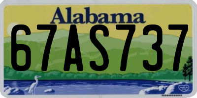 AL license plate 67AS737