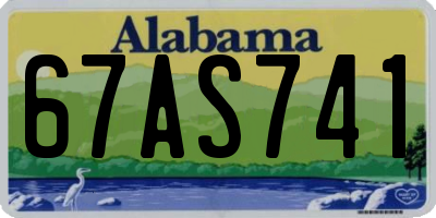 AL license plate 67AS741