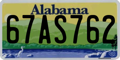 AL license plate 67AS762