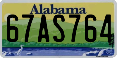 AL license plate 67AS764