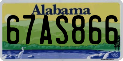 AL license plate 67AS866