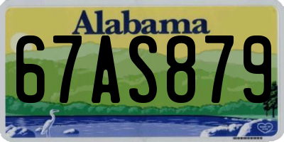 AL license plate 67AS879
