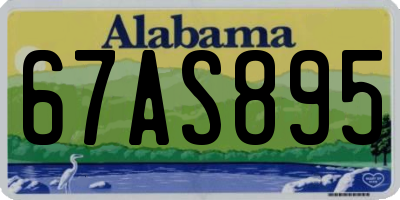 AL license plate 67AS895