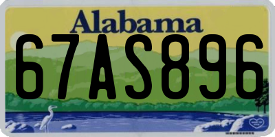 AL license plate 67AS896