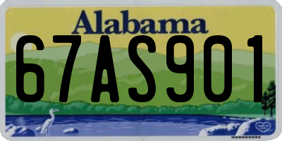 AL license plate 67AS901