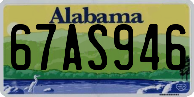 AL license plate 67AS946