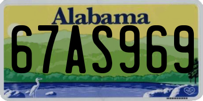 AL license plate 67AS969