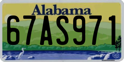 AL license plate 67AS971