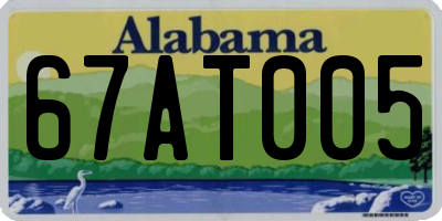 AL license plate 67AT005