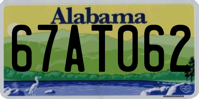 AL license plate 67AT062