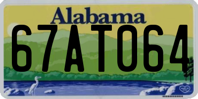 AL license plate 67AT064