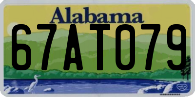 AL license plate 67AT079