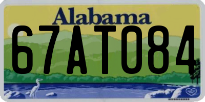 AL license plate 67AT084