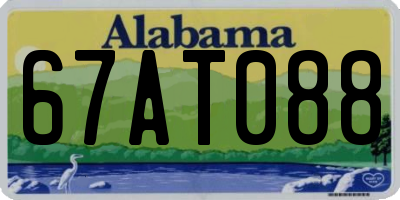 AL license plate 67AT088