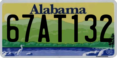 AL license plate 67AT132