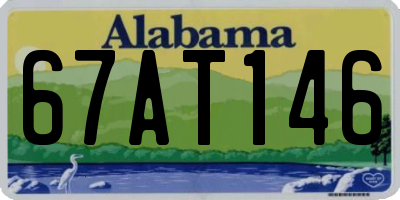 AL license plate 67AT146