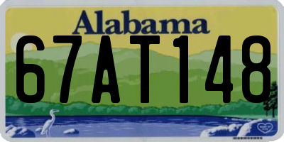 AL license plate 67AT148