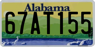 AL license plate 67AT155