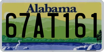 AL license plate 67AT161