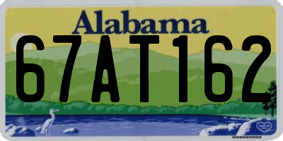 AL license plate 67AT162