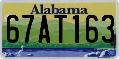 AL license plate 67AT163