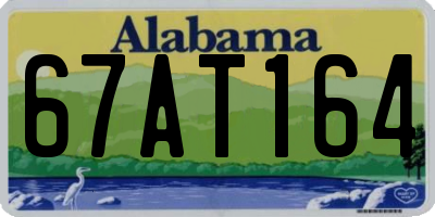 AL license plate 67AT164