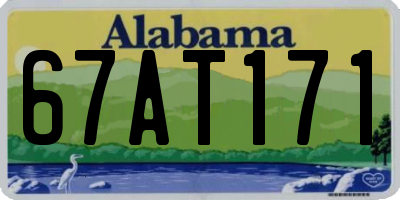 AL license plate 67AT171