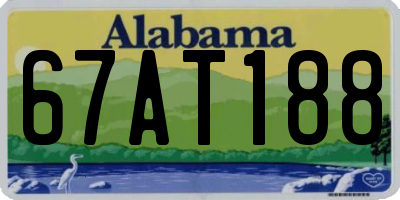 AL license plate 67AT188