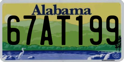 AL license plate 67AT199