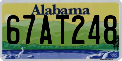 AL license plate 67AT248