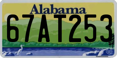 AL license plate 67AT253