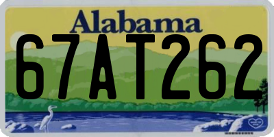 AL license plate 67AT262