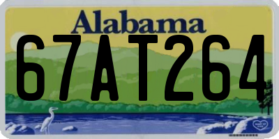 AL license plate 67AT264