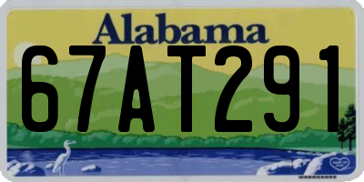 AL license plate 67AT291