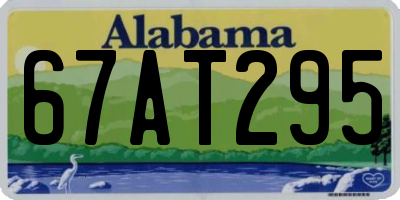 AL license plate 67AT295